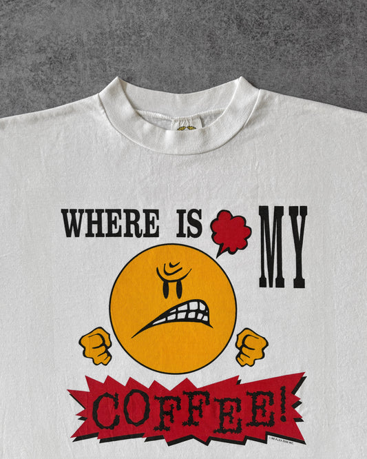 Vintage 2000 “Where Is My Coffee?” T-shirt - Single Stitch - Made in Canada