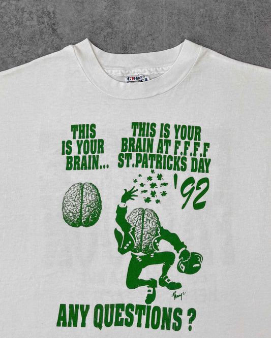 Vintage 1992 St. Patrick’s Day Graphic Tee – Made in USA – Single Stitch