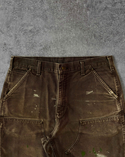 Carhartt B13 Dungaree Double Knee Pants – Brown Canvas – Workwear Fade