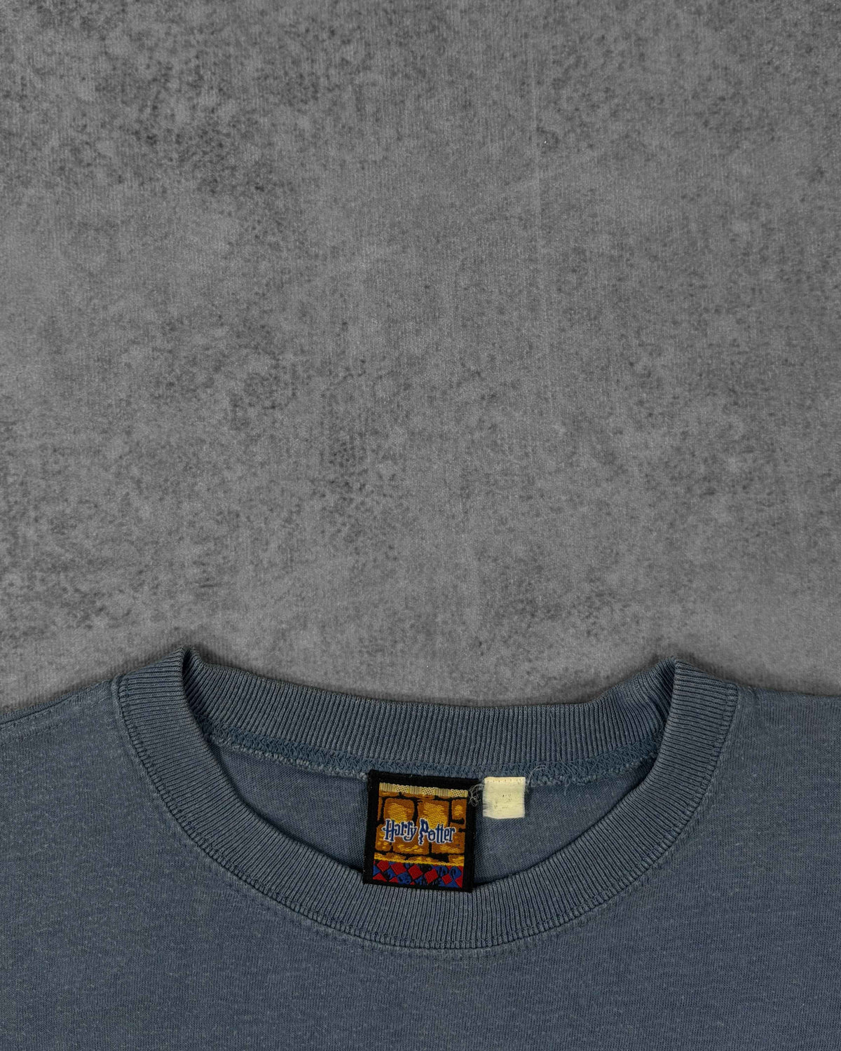 Vintage 2001 Harry Potter Nimbus 2000 Graphic T-Shirt Movie Promo Blue Tee