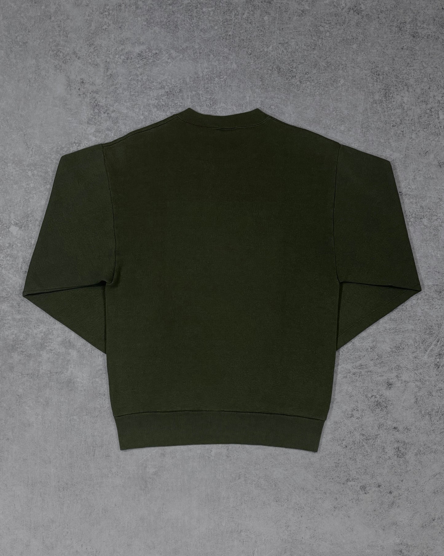 Vintage 1990s Jerzees Russell Crewneck Sweatshirt – Forest Green Blank – Made in USA