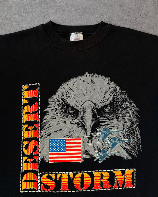 Vintage 1991 Operation Desert Storm Eagle Sweatshirt – Gulf War Military Crewneck