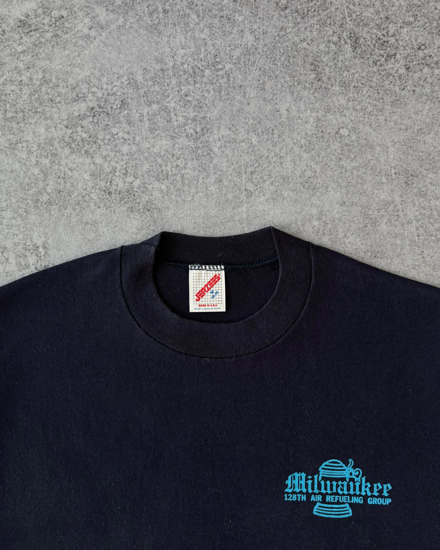 Vintage 1980s KC-135E Stratotanker T-Shirt – 128th Air Refueling Group – Made in USA