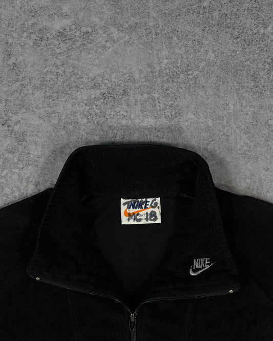 Vintage Late 1970s Nike Sportswear Track Jacket Black – Made in USA Early Swoosh