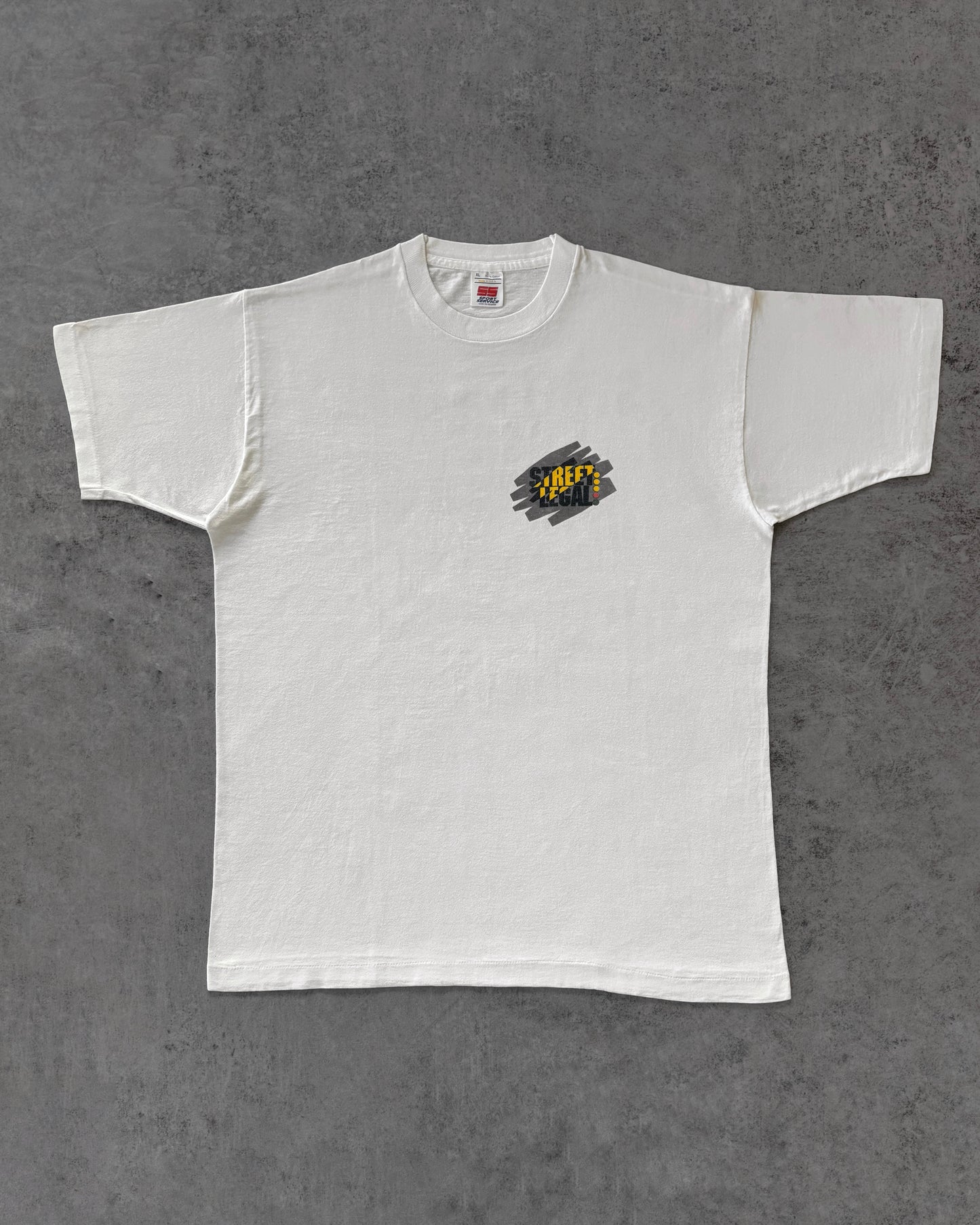 Vintage 1990s Street Legal Drags Pomona Raceway T-Shirt – NHRA Graphic – Made in USA