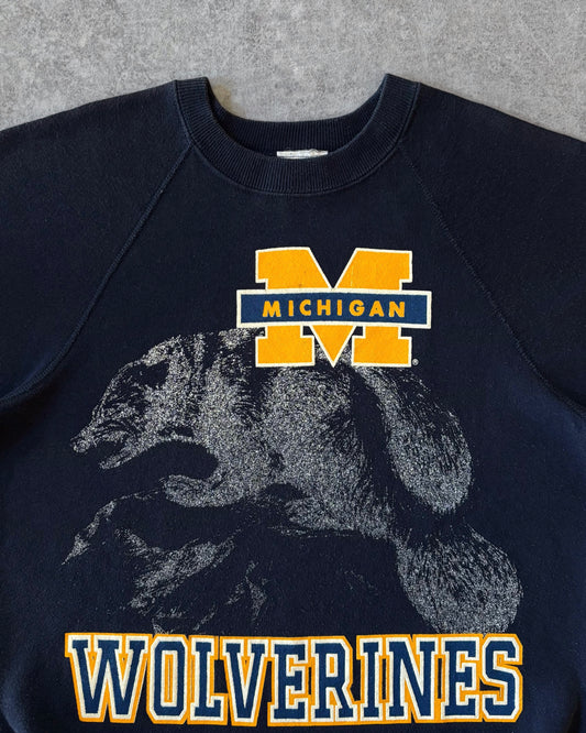 Vintage 1989 Michigan Wolverines Crewneck Sweatshirt – Lee – Made in USA