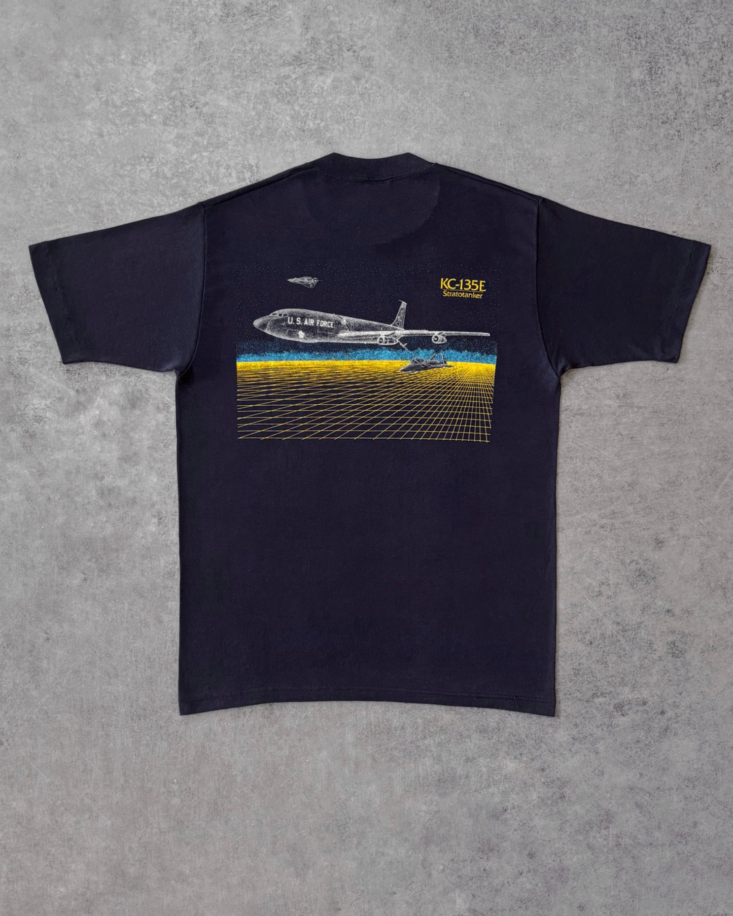 Vintage 1980s KC-135E Stratotanker T-Shirt – 128th Air Refueling Group – Made in USA