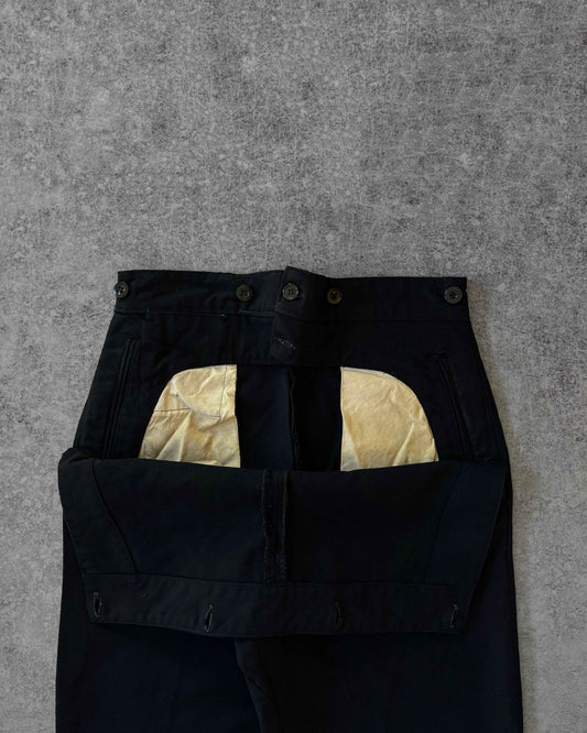 Vintage 1969 Wool Broadfall Sailor Pants – Military Naval Uniform Trousers