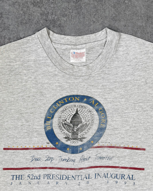 Vintage 1993 Bill Clinton Al Gore Inaugural T-Shirt - Made in USA - Single Stitch