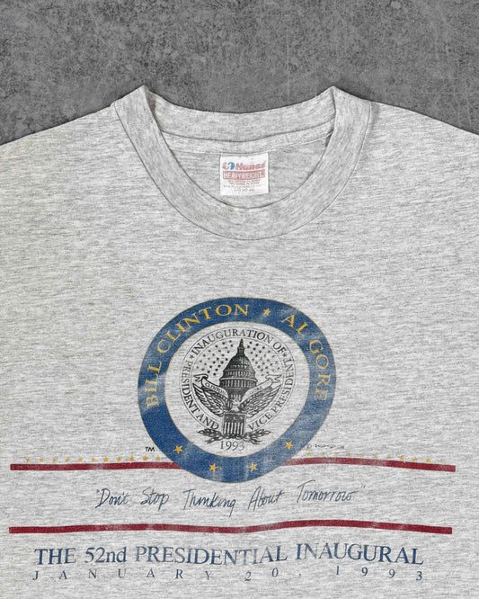 Vintage 1993 Bill Clinton Al Gore Inaugural T-Shirt - Made in USA - Single Stitch
