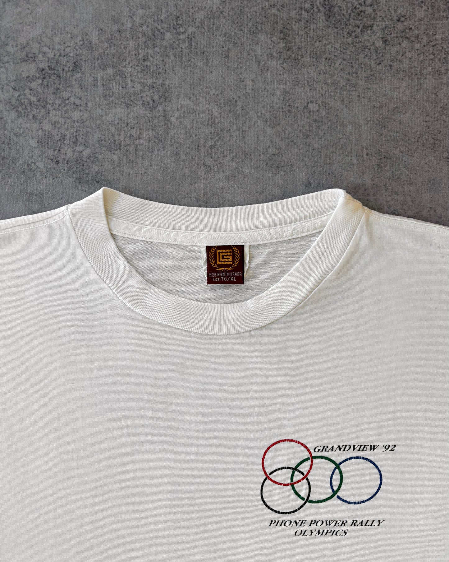 Vintage 1992 Grandview “Phone Power Rally Olympics” T-Shirt – Made in Canada