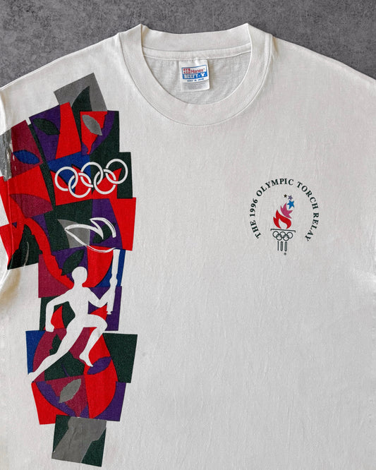 Vintage 1996 Olympic Torch Relay Single Stitch T-Shirt – Atlanta Olympics – Made in USA