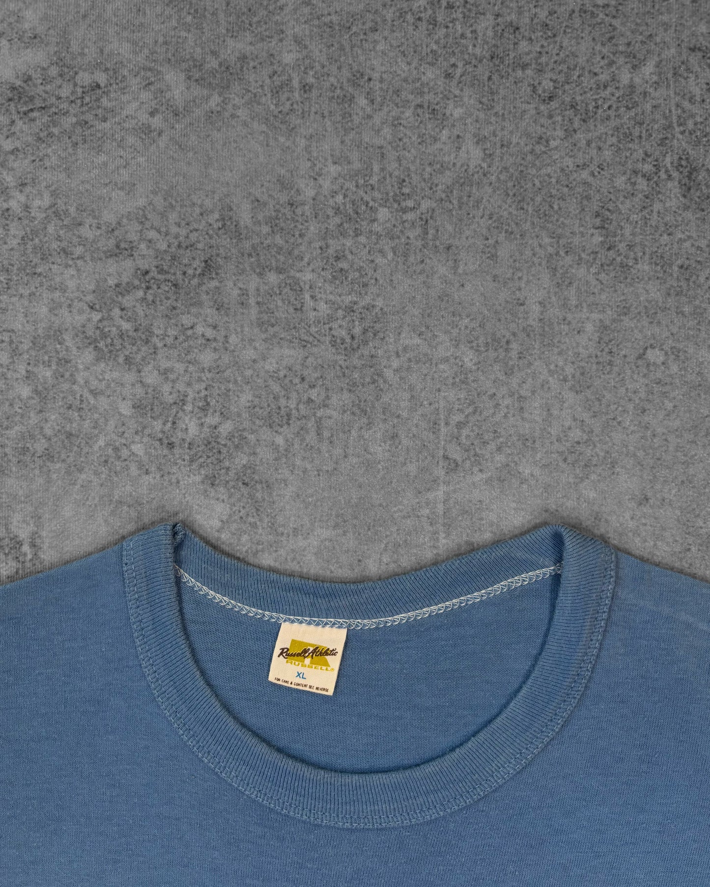 Vintage 1970s Russell Athletic Los Angeles Lakers long sleeve t-shirt, fabric detail