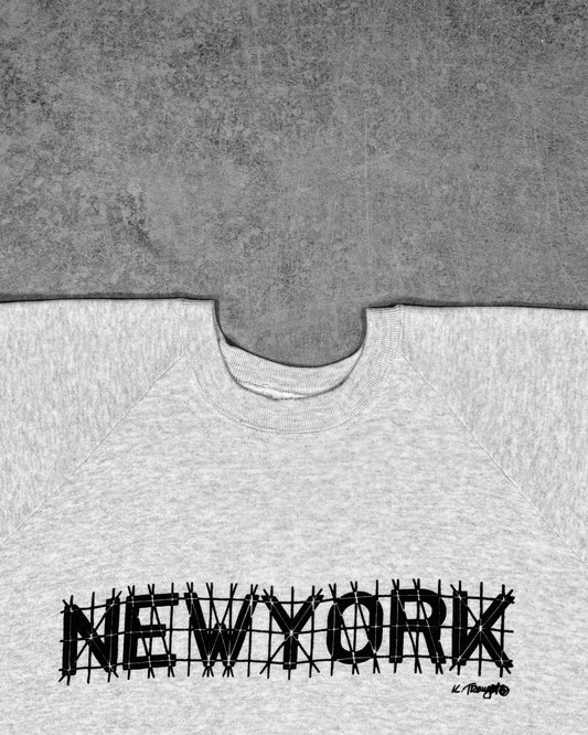 Vintage Late 1980s New York Graphic Crewneck - Fruit of the Loom - Made in USA
