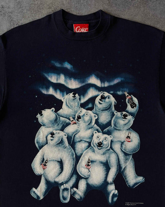 Vintage 1994 Coca-Cola Polar Bears T-Shirt – Christmas Coke Graphic Tee – Made in USA