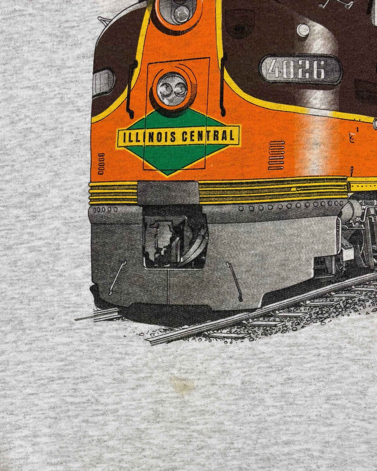 Vintage 1990s Illinois Central Train Crewneck – Made in USA
