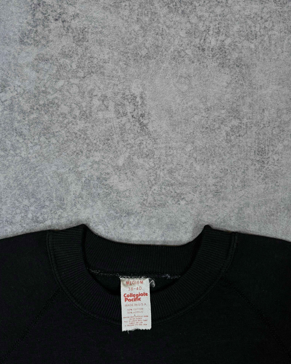 Vintage 1970s Graylyn Conference Center Wake Forest University Crewneck - Flocked Print - Made in USA