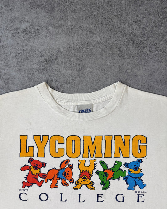 Vintage 1997 Distressed Grateful Dead Lycoming College Bears T-Shirt – Tultex – Single Stitch