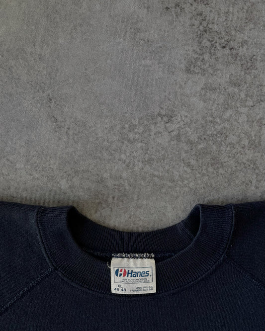 Vintage 1980s Bedford College University of London Crewneck – Navy Sweatshirt