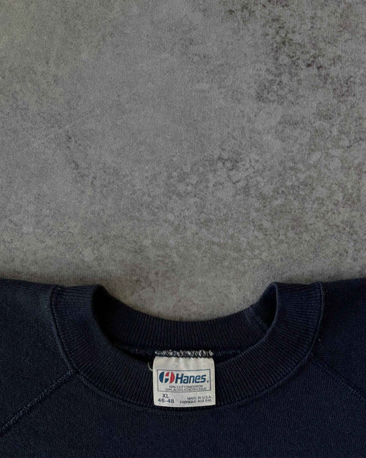 Vintage 1980s Bedford College University of London Crewneck – Navy Sweatshirt