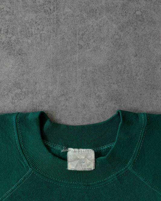Vintage 80s Forest Green Raglan Sweatshirt – Made in USA