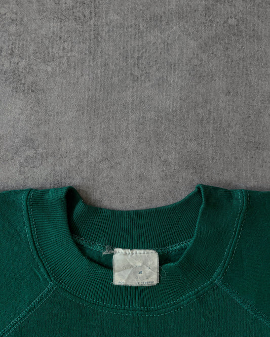 Vintage 80s Forest Green Raglan Sweatshirt – Made in USA
