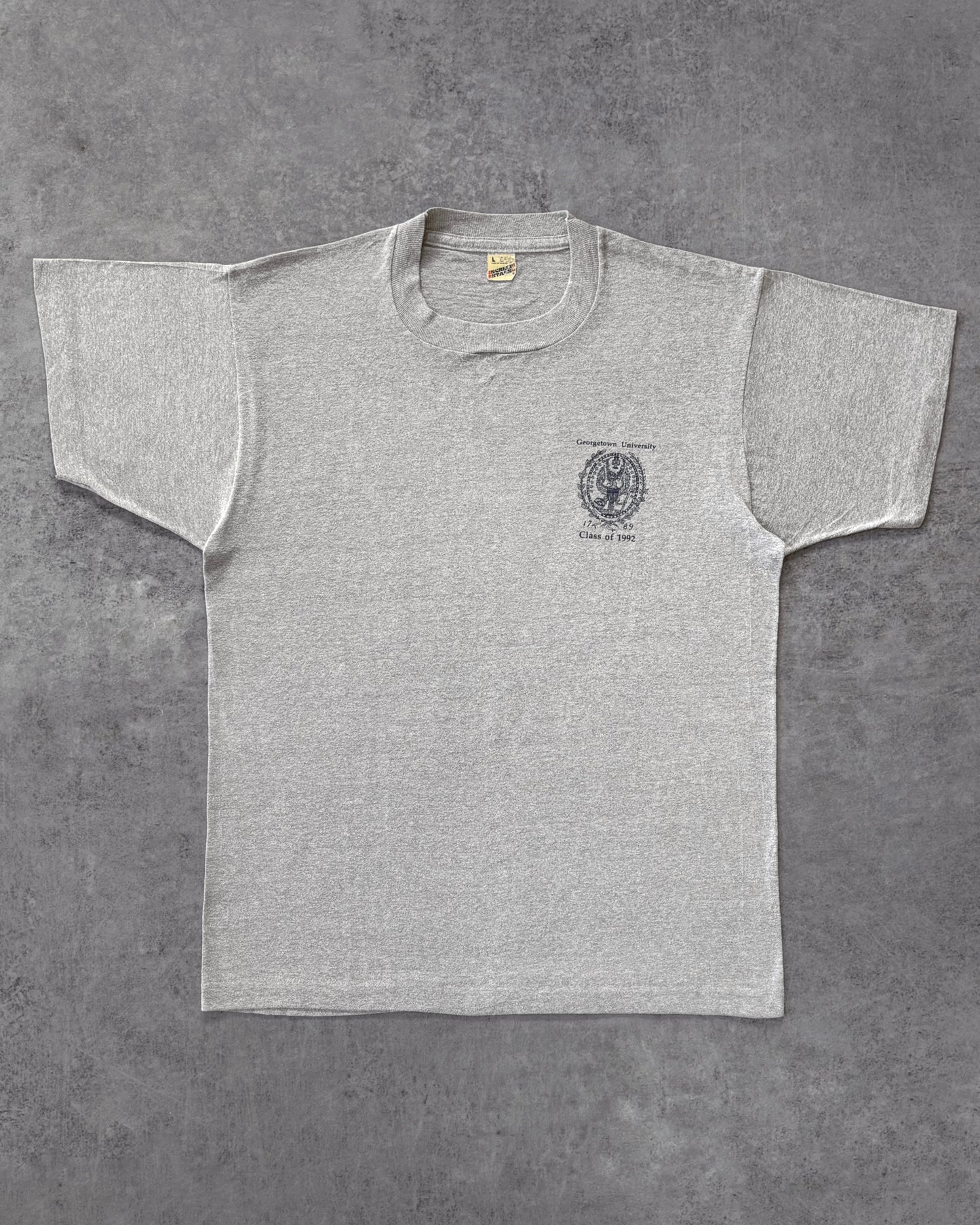 Vintage 90s Georgetown University T-Shirt – Class of 1992 – Screen Stars – Made in USA