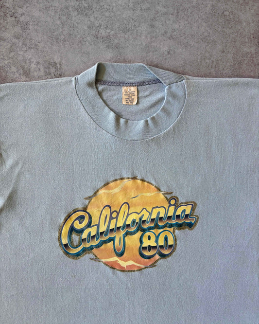 Vintage 1980 California T-Shirt – Sunset Graphic Tee – Made in USA