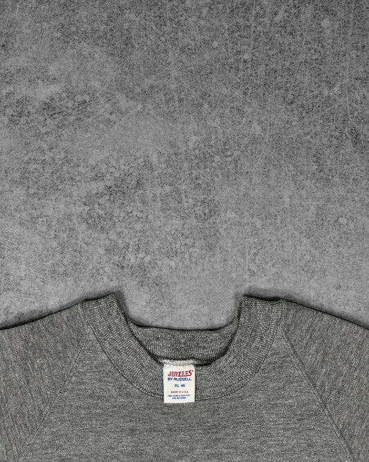 Vintage 1980s Jerzees by Russell Grey Blank Crewneck – Made in USA
