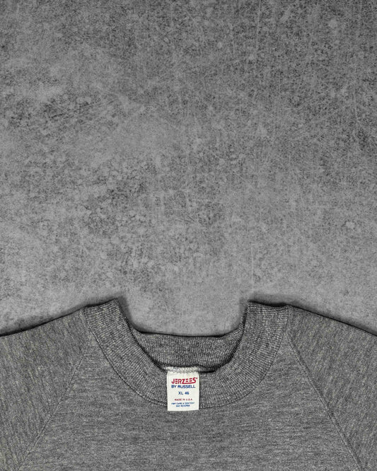 Vintage 1980s Jerzees by Russell Grey Blank Crewneck – Made in USA