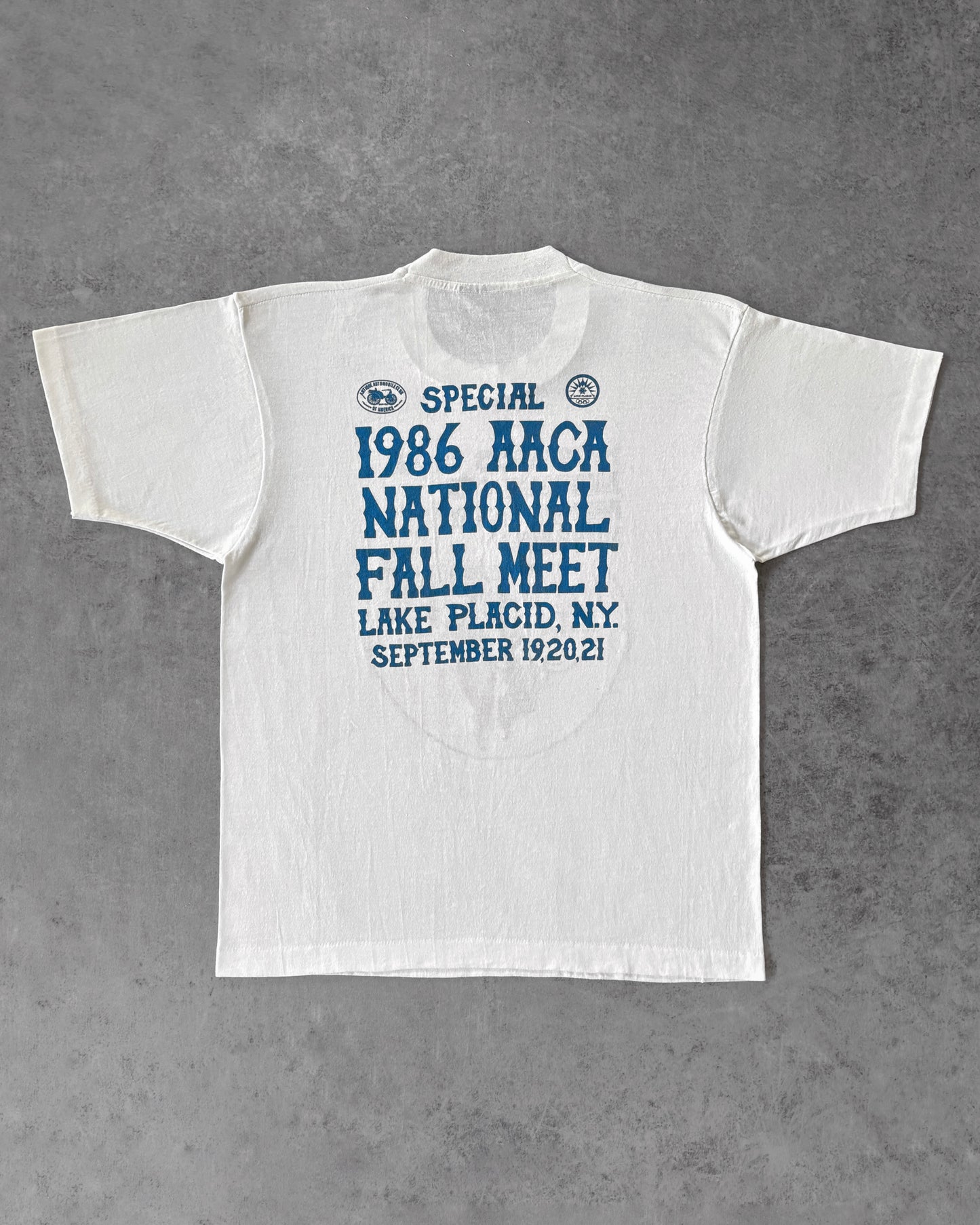 Vintage 1986 AACA National Fall Meet T-Shirt - Lake Placid NY - Made in USA