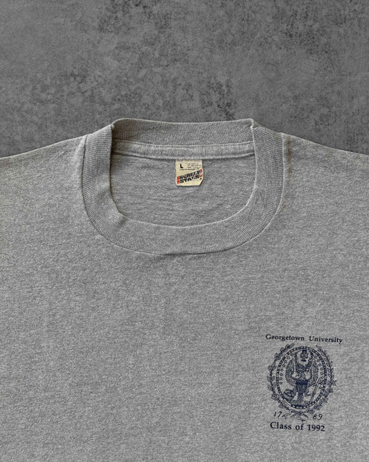 Vintage 90s Georgetown University T-Shirt – Class of 1992 – Screen Stars – Made in USA