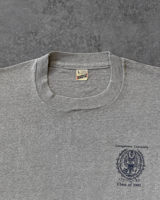 Vintage 90s Georgetown University T-Shirt – Class of 1992 – Screen Stars – Made in USA