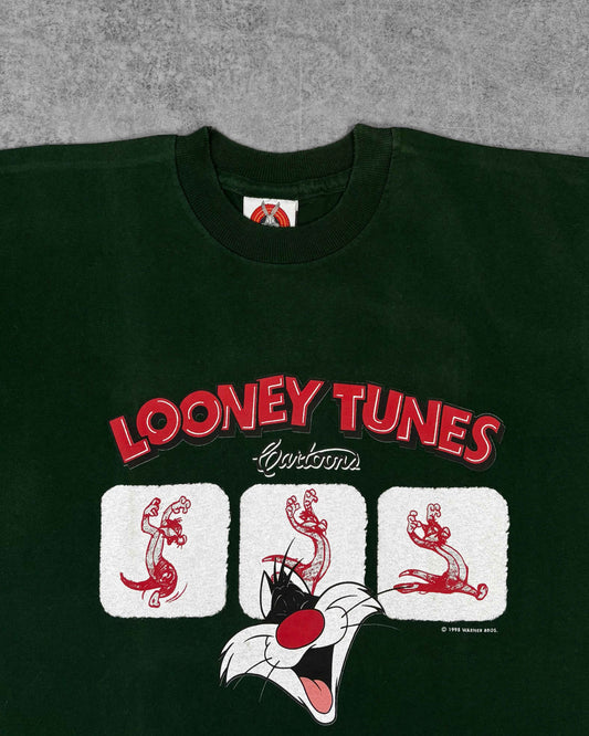 Vintage 1998 Looney Tunes Sylvester T-Shirt – Warner Bros Licensed Graphic Tee