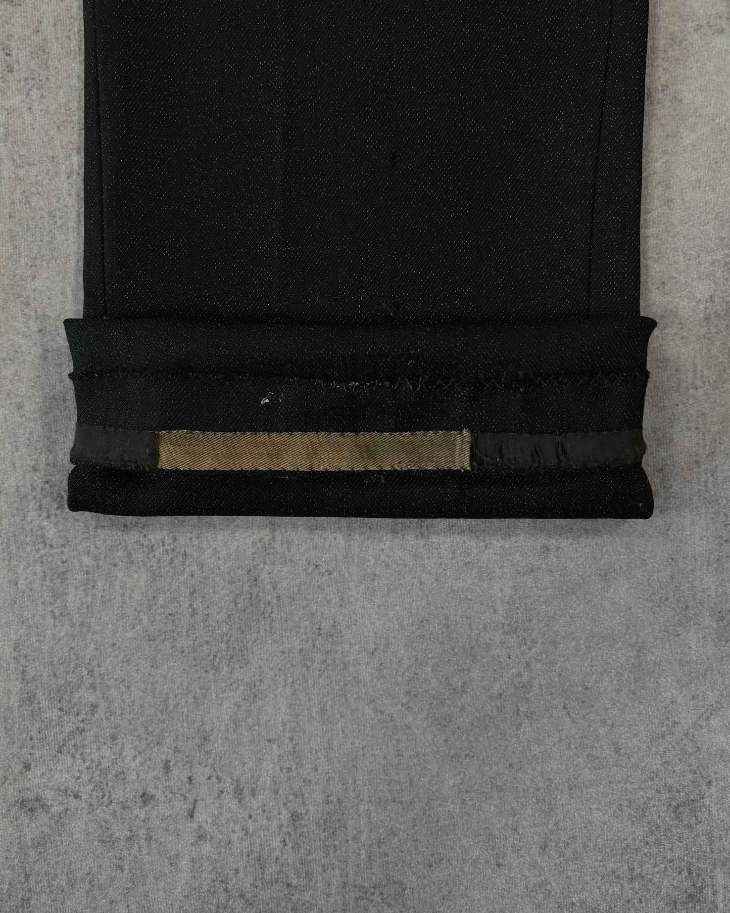 Vintage 1930s–1940s French Workwear Trousers – Cinch Back Buckle – Button Fly – Black Moleskin