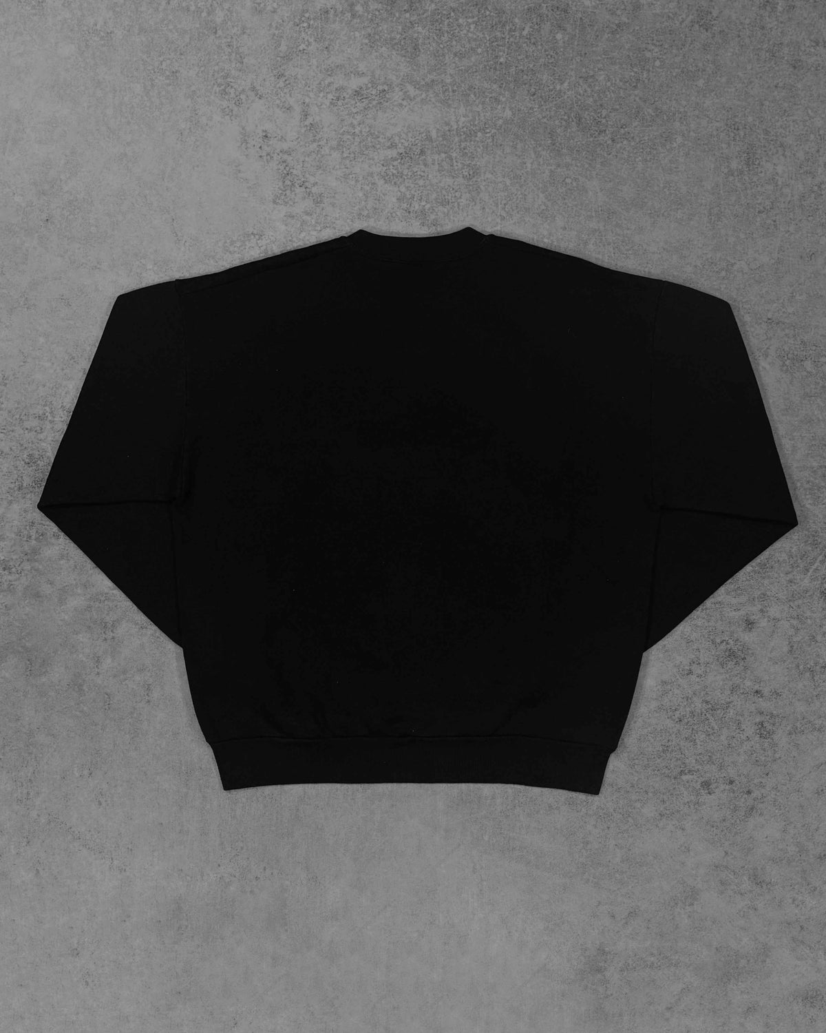 Vintage 1990s Jerzees Russell Blank Black Crewneck - Made in USA