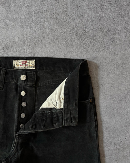 Vintage 1995 Levi’s 440 Black Jeans – Made in Italy – Button Fly