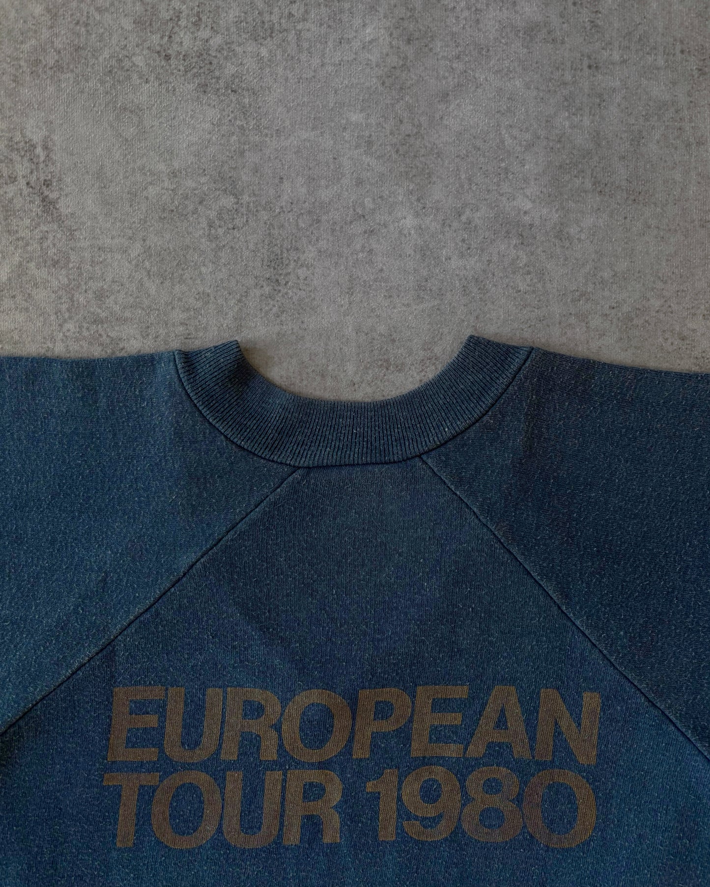 Vintage 1980 The Who “European Tour” Sweatshirt – V-Neck Raglan – Made in USA