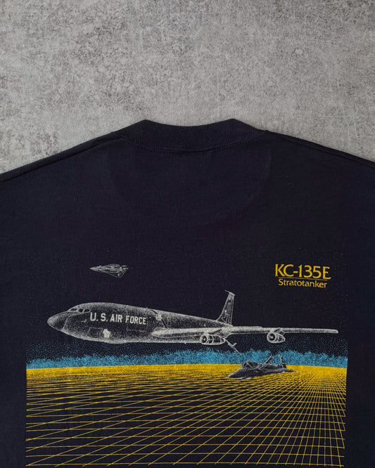 Vintage 1980s KC-135E Stratotanker T-Shirt – 128th Air Refueling Group – Made in USA