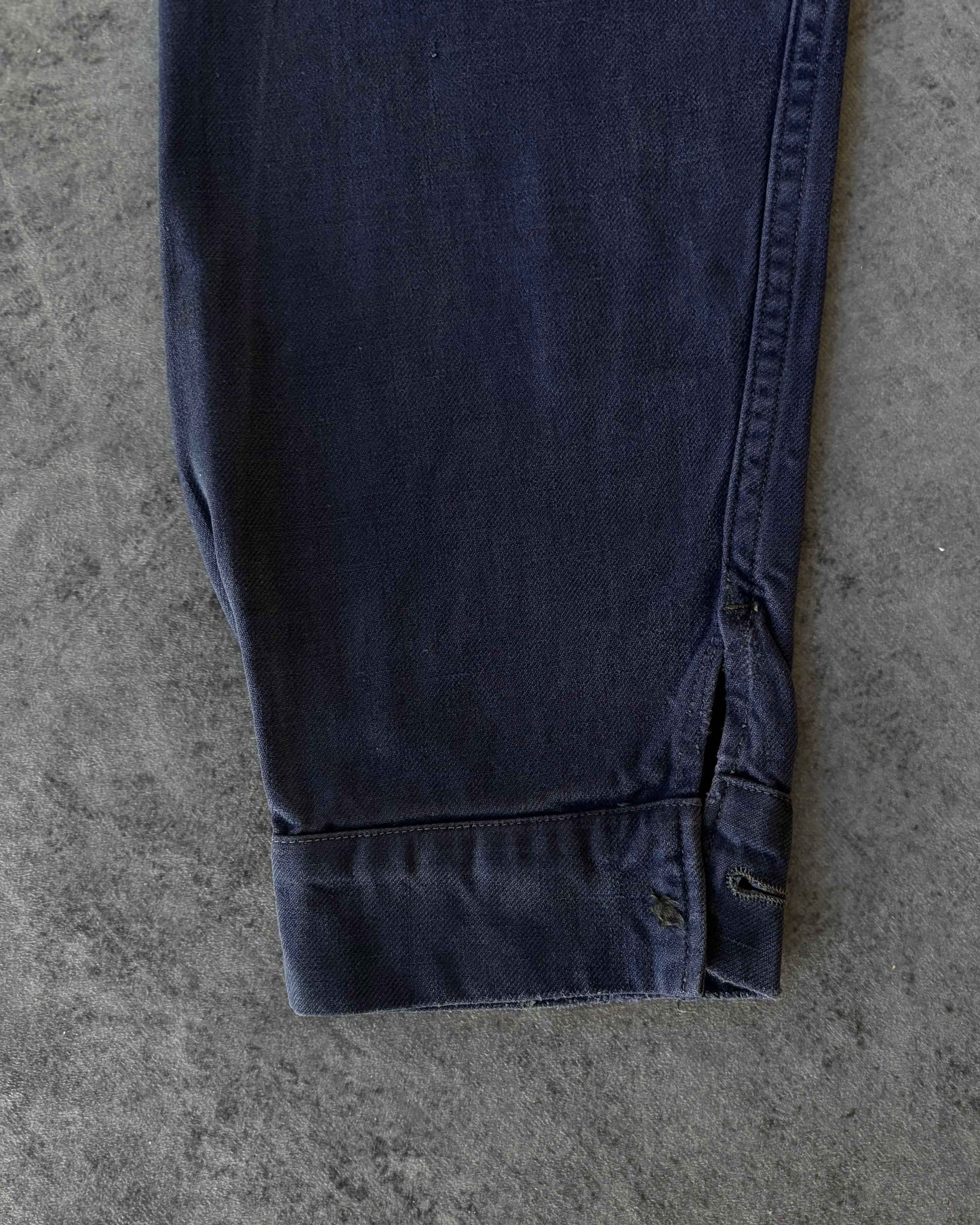 Vintage Bleu de Travail French Work Jacket – Indigo Chore Coat – Mid 20th Century