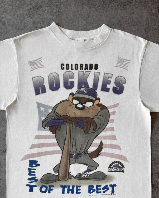 Vintage 1997 Colorado Rockies Taz Tee – Looney Tunes MLB Shirt – Made in USA