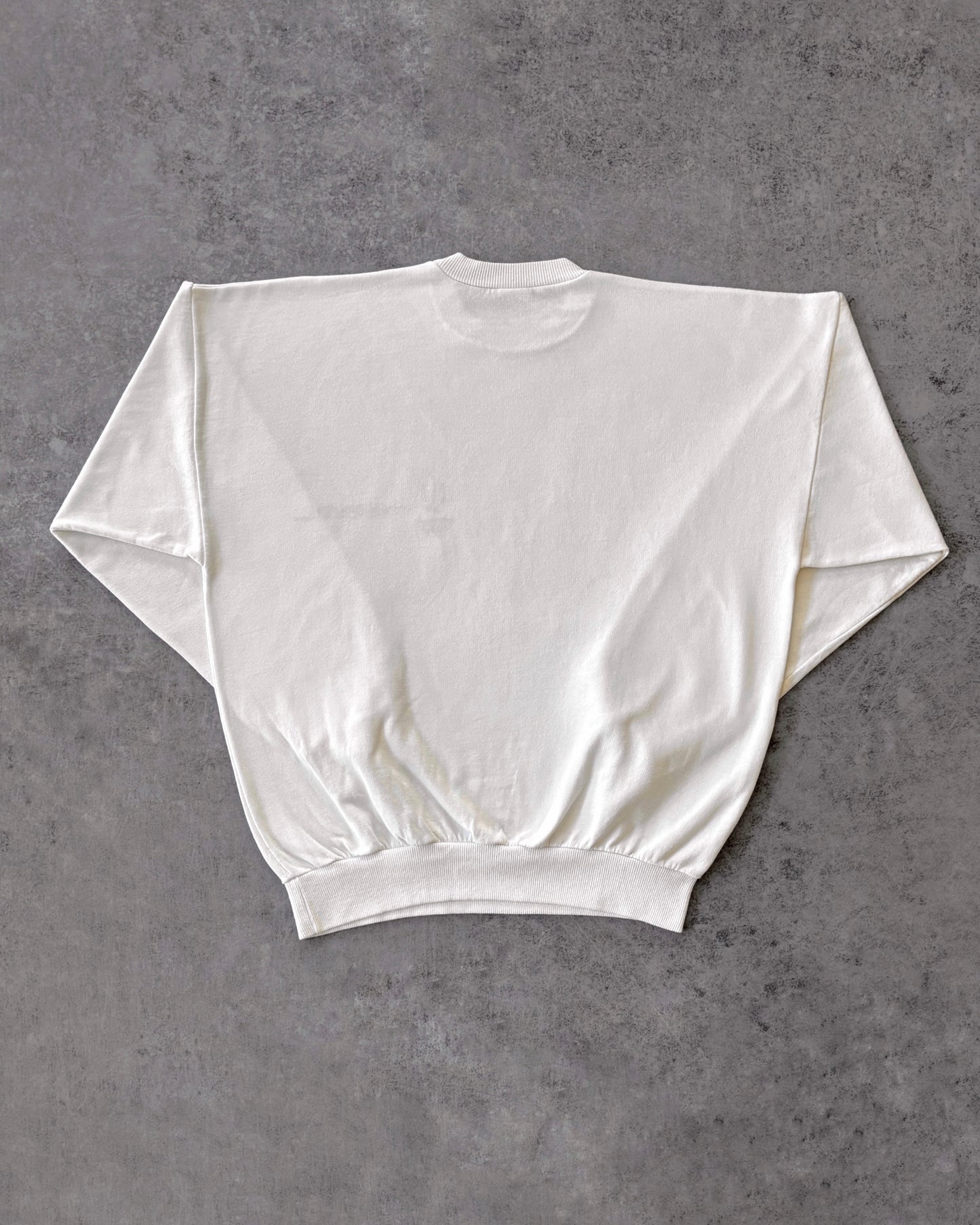 Vintage 1992 Albertville Winter Olympics Crewneck – Gaspard Logo Embroidery – White Sweatshirt