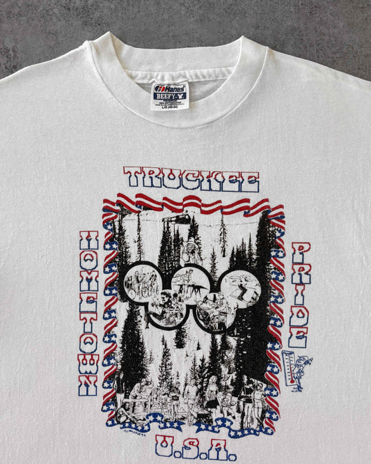 Vintage 1992 Truckee Hometown Pride T-Shirt – Hanes Beefy-T – Made in USA