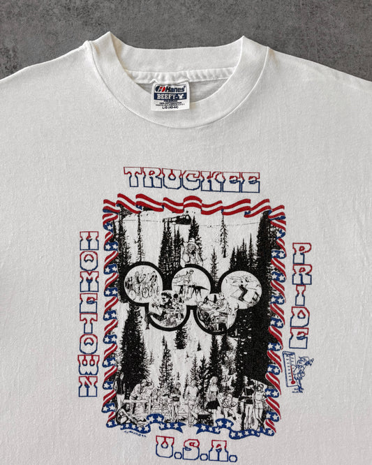 Vintage 1992 Truckee Hometown Pride T-Shirt – Hanes Beefy-T – Made in USA