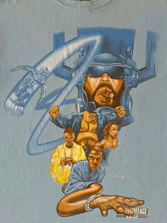 Retro 2007 “The Fantastic Four” Hip-Hop Graphic T-Shirt