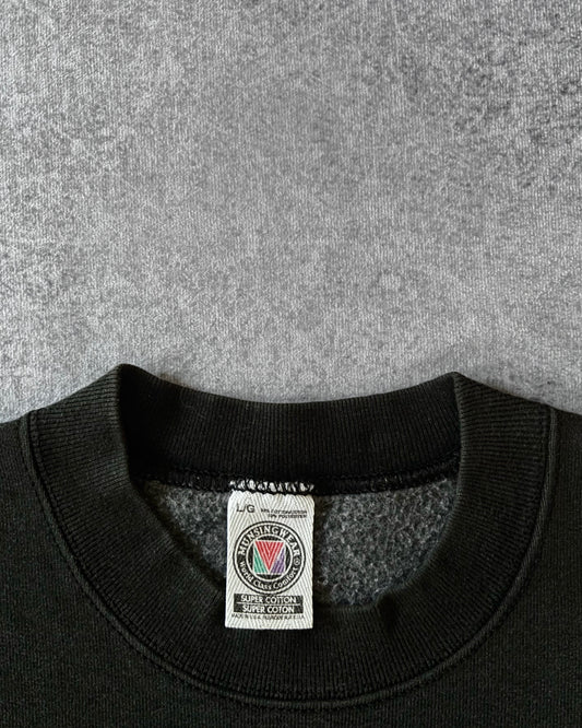 Vintage 80s Munsingwear Black Crewneck Sweatshirt – Made in USA