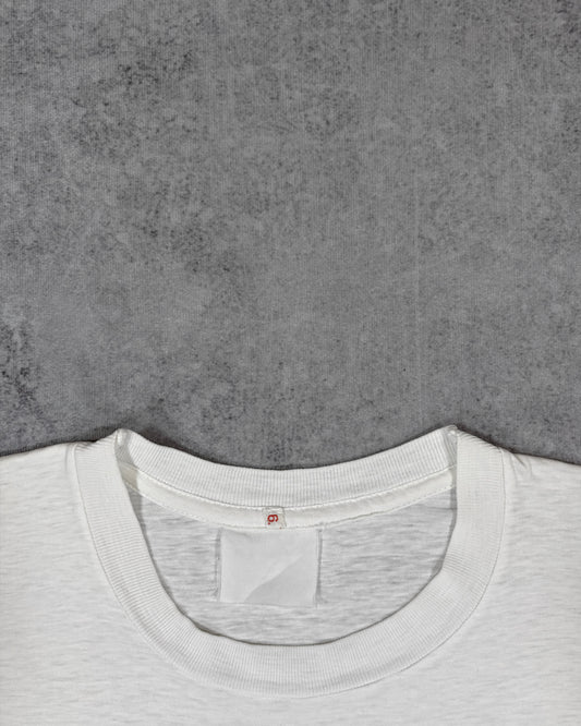 Vintage 1970s Blank White T-Shirt – Single Stitch Cotton Tee