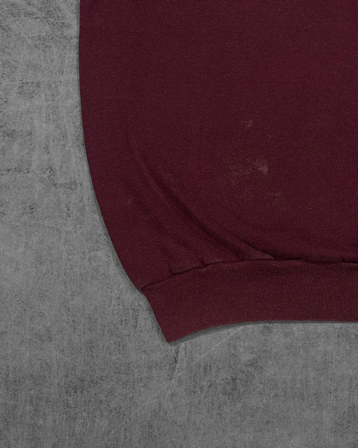 Vintage 1970s USAFA PYOC raglan sweatshirt by Jean Top – fabric detail
