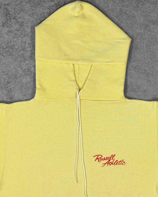 Vintage 1970s Russell Athletic Yellow Hoodie – Script Logo