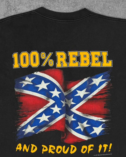 Vintage 1997 Johnny Reb Southern and Proud of It T-Shirt - Big Johnson Oneita - Made in USA